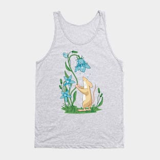 Morning Wash. Field Mouse and Bluebell Tank Top